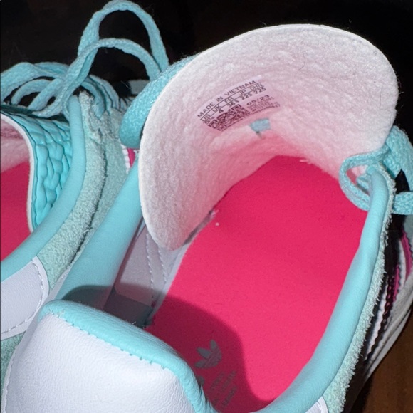 Adidas Women's GAZELLE BOLD 'FLASH AQUA LUCID PINK' - Picture 10 of 17